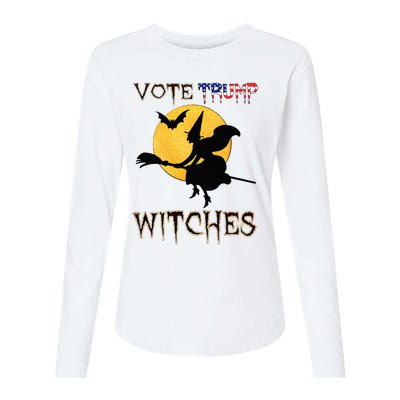 Vote Trump Witches Halloween Womens Cotton Relaxed Long Sleeve T-Shirt