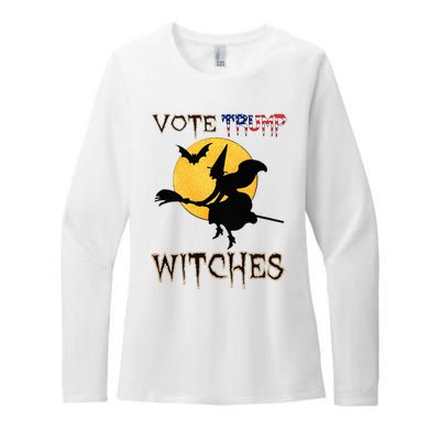 Vote Trump Witches Halloween Womens CVC Long Sleeve Shirt