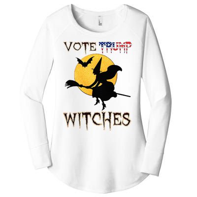 Vote Trump Witches Halloween Women's Perfect Tri Tunic Long Sleeve Shirt