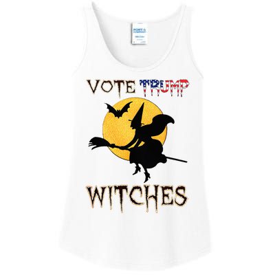 Vote Trump Witches Halloween Ladies Essential Tank