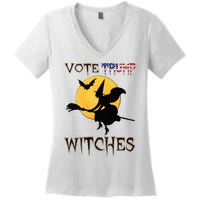 Vote Trump Witches Halloween Women's V-Neck T-Shirt