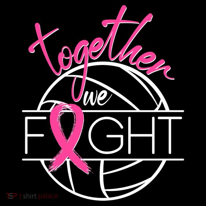 Volleyball Together We Fight Breast Cancer Awareness Tall T-Shirt