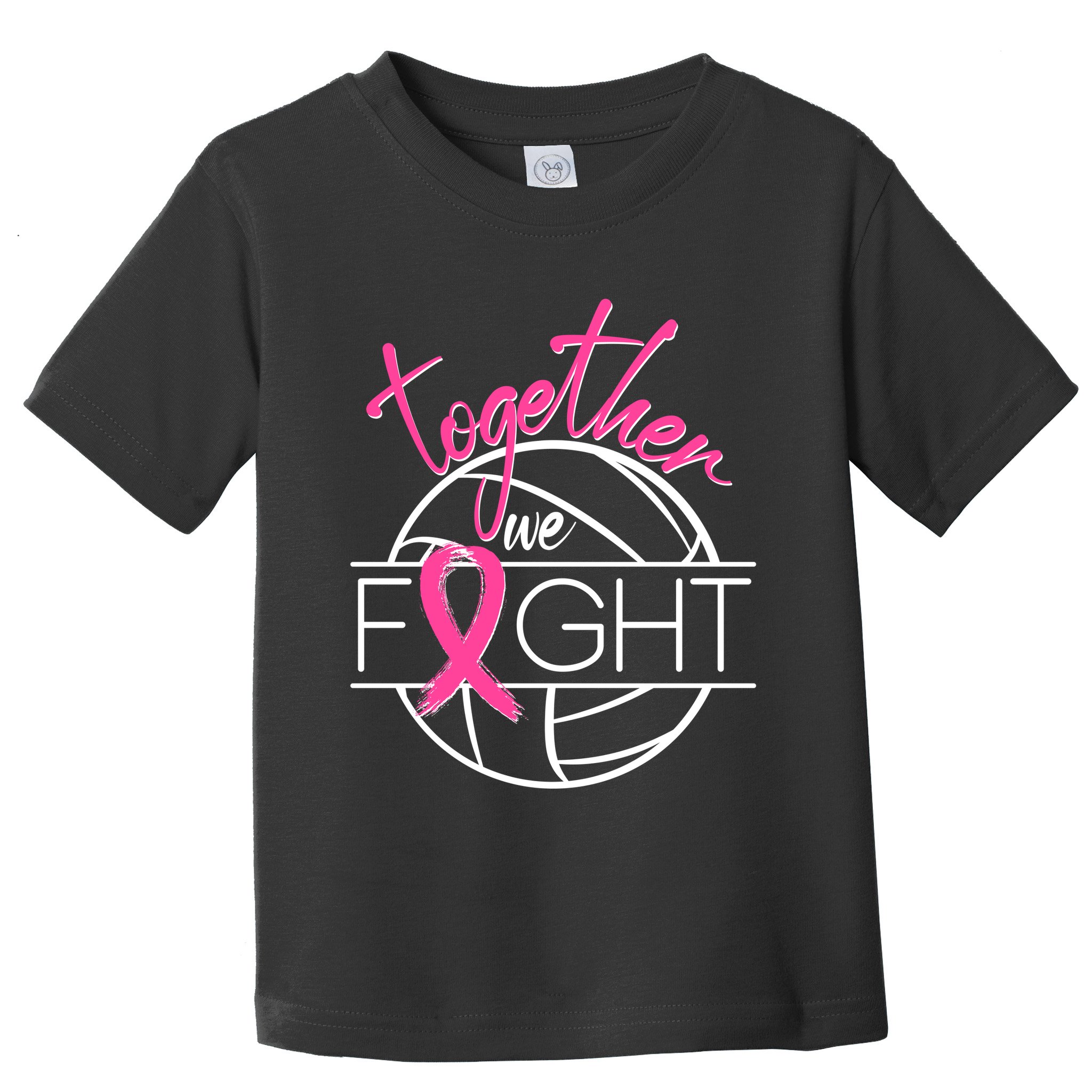 Volleyball Together We Fight Breast Cancer Awareness Toddler T-Shirt