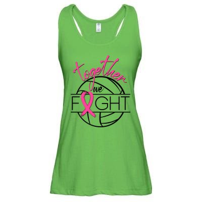 Volleyball Together We Fight Breast Cancer Awareness Ladies Essential Flowy Tank