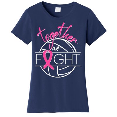 Volleyball Together We Fight Breast Cancer Awareness Women's T-Shirt