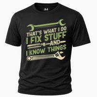 Vintage That's What I Do I Fix Stuff And I Know Things Performance Shirt