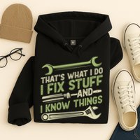 Vintage That's What I Do I Fix Stuff And I Know Things Hoodie