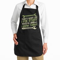 Vintage That's What I Do I Fix Stuff And I Know Things Apron