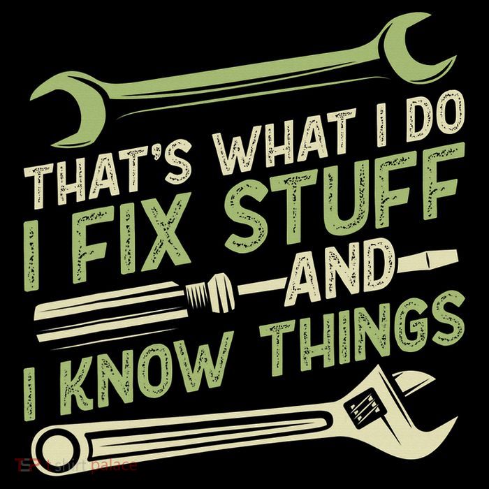 Vintage That's What I Do I Fix Stuff And I Know Things Flatbill Hat