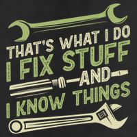 Vintage That's What I Do I Fix Stuff And I Know Things Tumbler