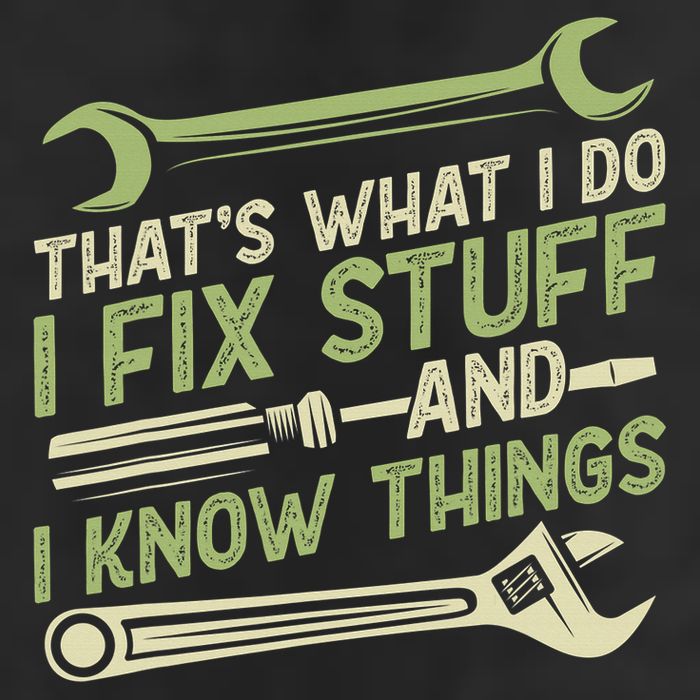 Vintage That's What I Do I Fix Stuff And I Know Things Tumbler