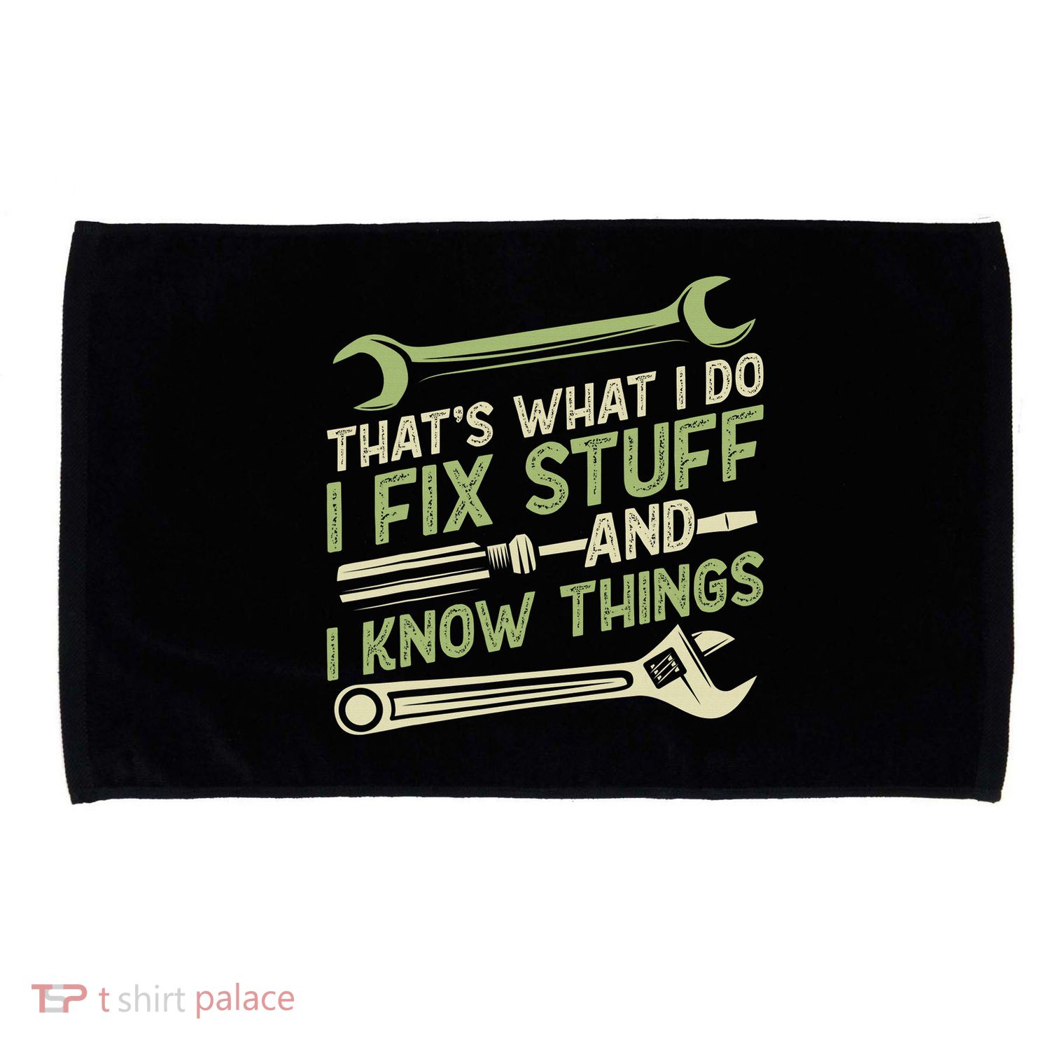 Vintage That's What I Do I Fix Stuff And I Know Things Microfiber Hand Towel