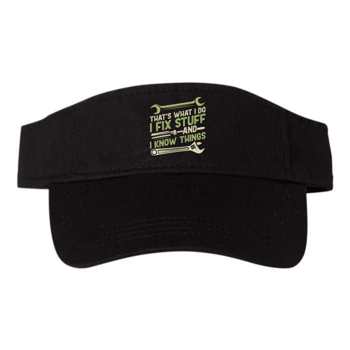 Vintage That's What I Do I Fix Stuff And I Know Things Visor