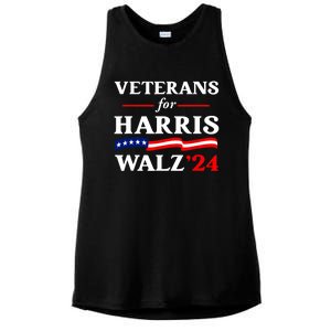 Vote Tim Walz Kamala Harris Us Flag Veterans For Harris Walz 2024 Gift Ladies PosiCharge Tri-Blend Wicking Tank