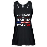 Vote Tim Walz Kamala Harris Us Flag Veterans For Harris Walz 2024 Gift Ladies Essential Flowy Tank