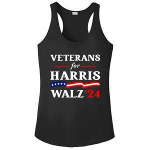 Vote Tim Walz Kamala Harris Us Flag Veterans For Harris Walz 2024 Gift Ladies PosiCharge Competitor Racerback Tank