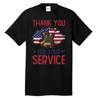 Veteran Thank You For Your Service Funny Veteran's Day USA  Tall T-Shirt