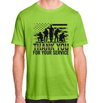 Veteran Thank You For Your Service Veterans Day Appreciation Meaningful Gift Adult ChromaSoft Performance T-Shirt