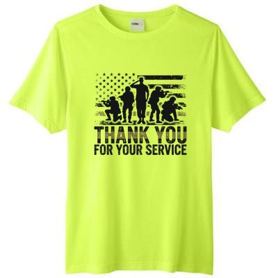 Veteran Thank You For Your Service Veterans Day Appreciation Meaningful Gift Tall Fusion ChromaSoft Performance T-Shirt