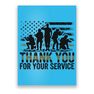Veteran Thank You For Your Service Veterans Day Appreciation Meaningful Gift Poster