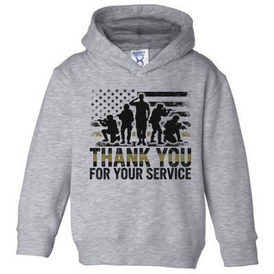 Veteran Thank You For Your Service Veterans Day Appreciation Meaningful Gift Toddler Hoodie