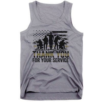 Veteran Thank You For Your Service Veterans Day Appreciation Meaningful Gift Tank Top