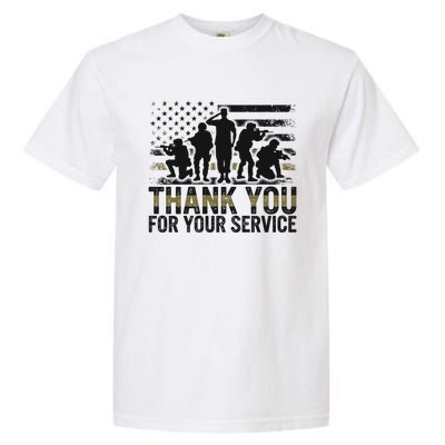 Veteran Thank You For Your Service Veterans Day Appreciation Meaningful Gift Garment-Dyed Heavyweight T-Shirt