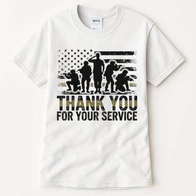 Veteran Thank You For Your Service Veterans Day Appreciation Meaningful Gift Tall T-Shirt