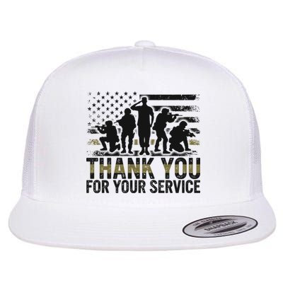Veteran Thank You For Your Service Veterans Day Appreciation Meaningful Gift Flatbill Hat