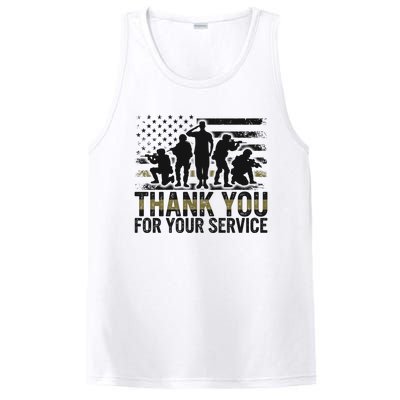 Veteran Thank You For Your Service Veterans Day Appreciation Meaningful Gift PosiCharge Competitor Tank