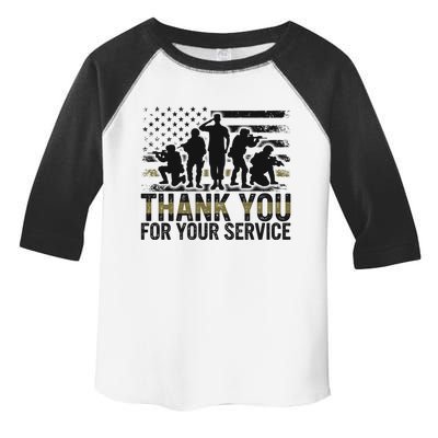 Veteran Thank You For Your Service Veterans Day Appreciation Meaningful Gift Toddler Fine Jersey T-Shirt