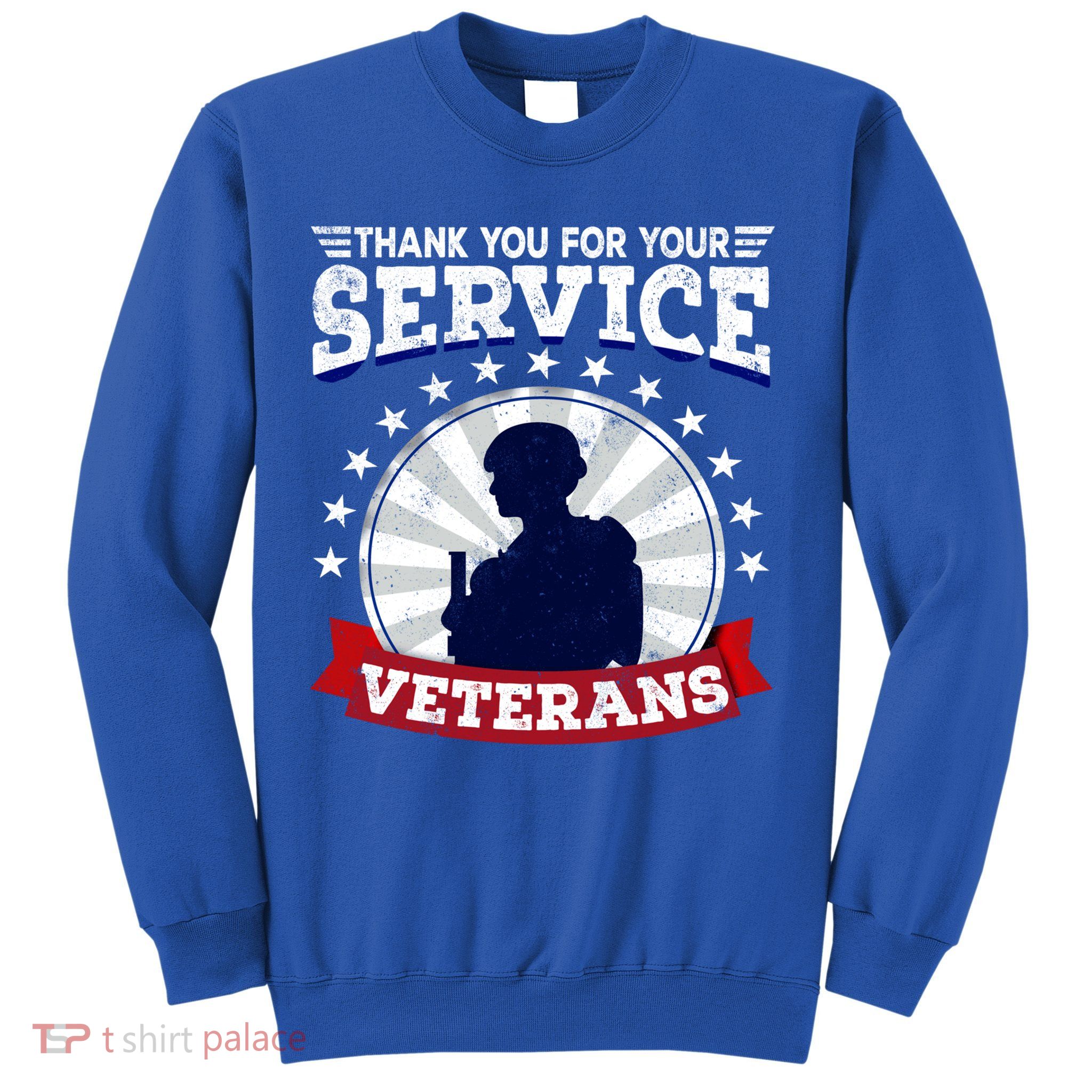 Vintage Thank You For Your Service Veterans Gift Sweatshirt