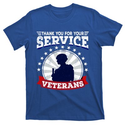 Vintage Thank You For Your Service Veterans Gift T-Shirt