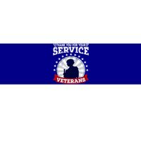 Vintage Thank You For Your Service Veterans Gift Bumper Sticker