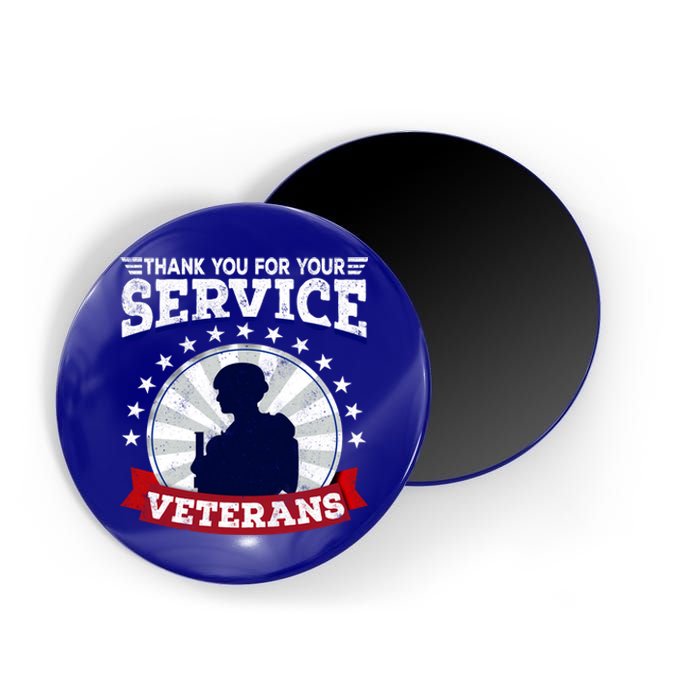 Vintage Thank You For Your Service Veterans Gift Magnet