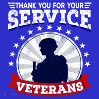 Vintage Thank You For Your Service Veterans Gift Tank Top