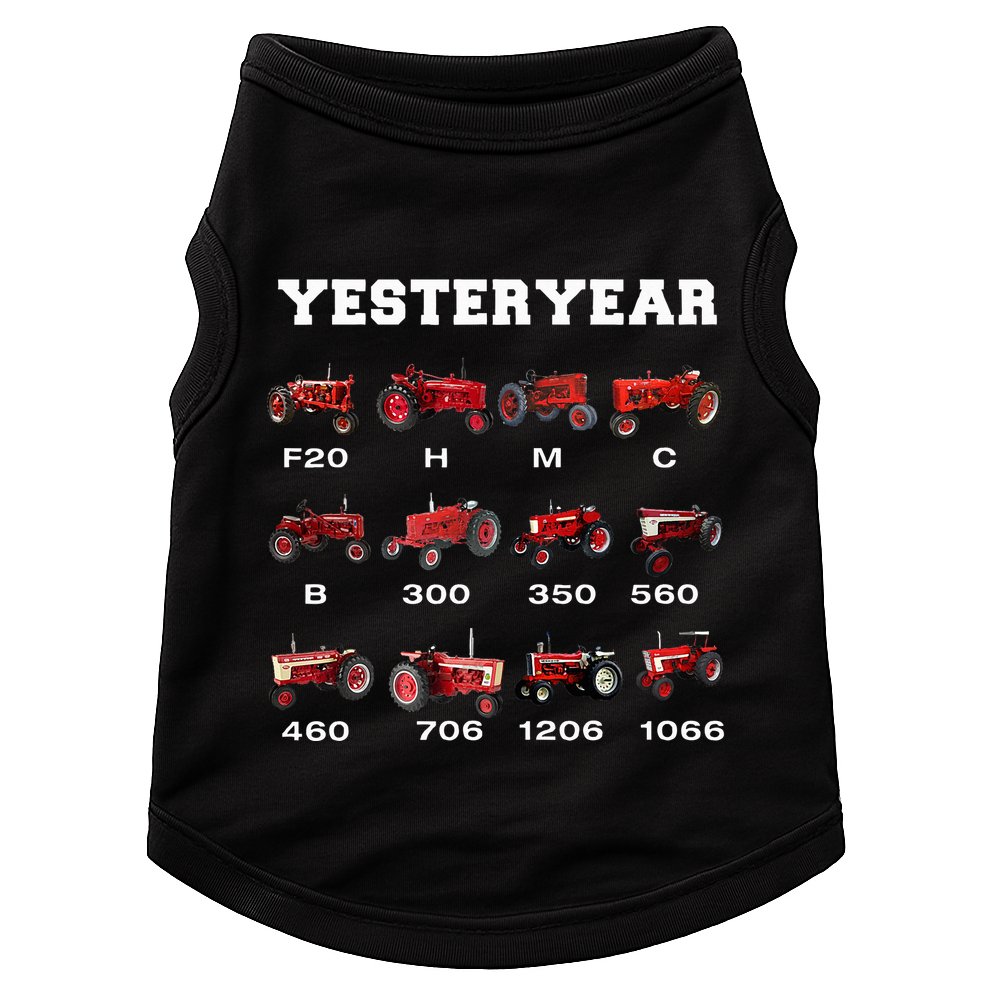 Vintage Tractor Yesteryear Farmer Gift Doggie Tank