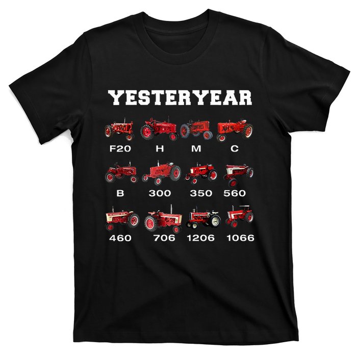 Vintage Tractor Yesteryear Farmer Gift T-Shirt