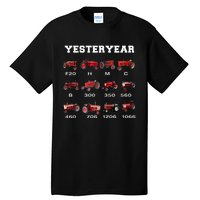 Vintage Tractor Yesteryear Farmer Gift Tall T-Shirt