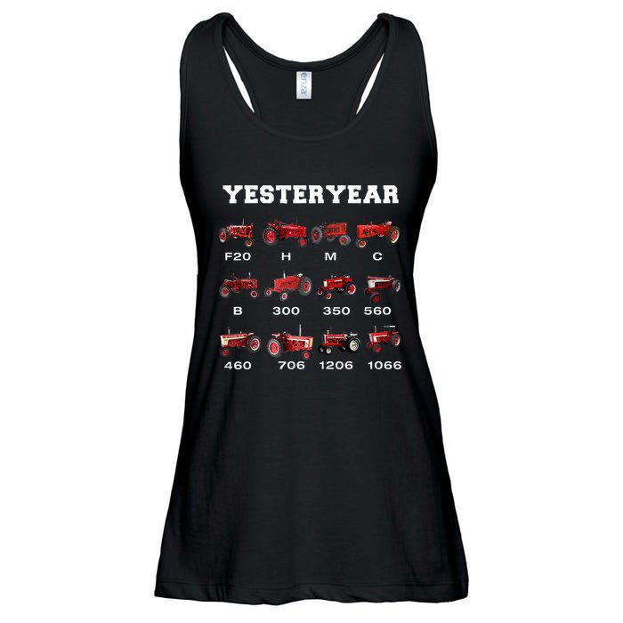 Vintage Tractor Yesteryear Farmer Gift Ladies Essential Flowy Tank