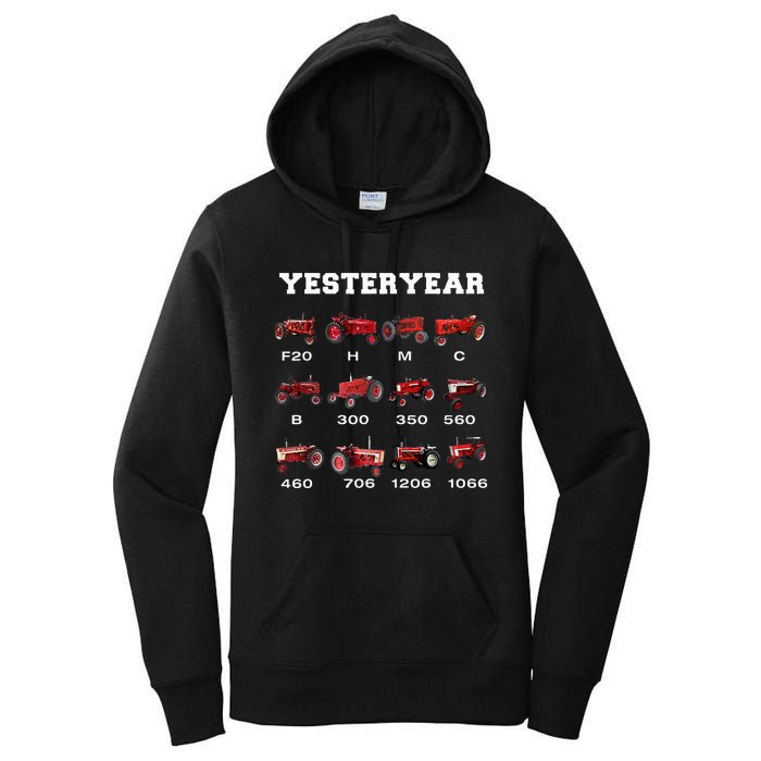 Vintage Tractor Yesteryear Farmer Gift Women's Pullover Hoodie