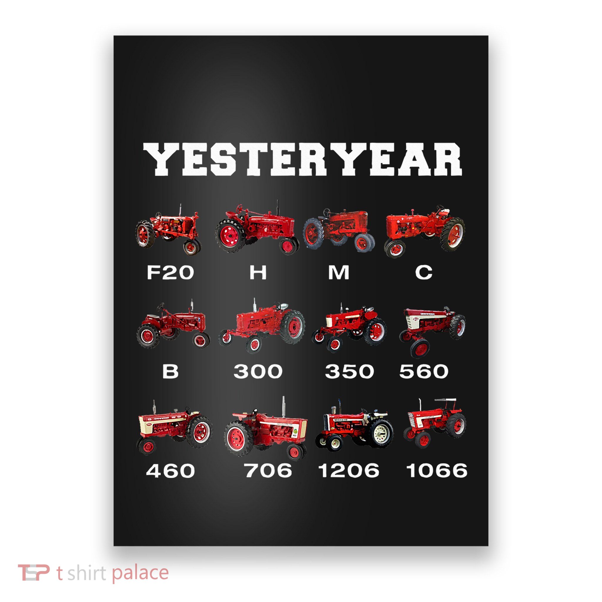 Vintage Tractor Yesteryear Farmer Gift Poster