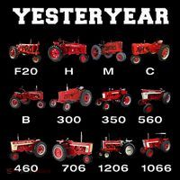 Vintage Tractor Yesteryear Farmer Gift Poster
