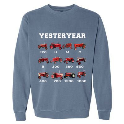 Vintage Tractor Yesteryear Farmer Gift Garment-Dyed Sweatshirt