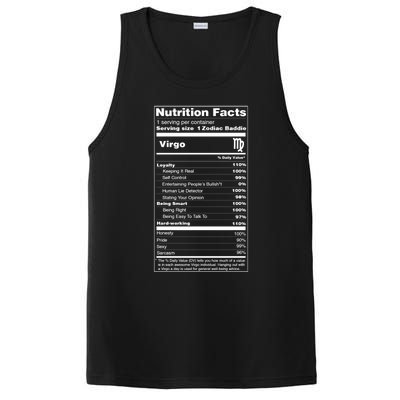 Virgo Tee Zodiac Sign Nutrition Facts Gift PosiCharge Competitor Tank