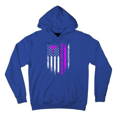 Vintage Usa American Flag Proud Retired Na Nurse Anesthetist Cute Gift Tall Hoodie