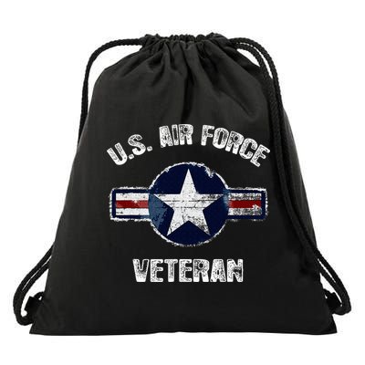 Vintage US Air Force Veteran Vintage USAF Veteran  Drawstring Bag