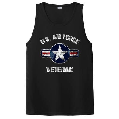 Vintage US Air Force Veteran Vintage USAF Veteran  PosiCharge Competitor Tank