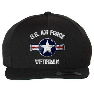 Vintage US Air Force Veteran Vintage USAF Veteran  Wool Snapback Cap