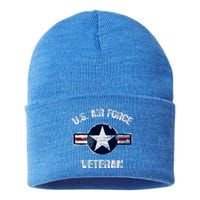 Vintage US Air Force Veteran Vintage USAF Veteran  Sustainable Knit Beanie